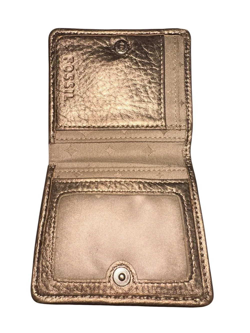 FOSSIL Classic Bifold Wallet Metallic Bronze July 2013
